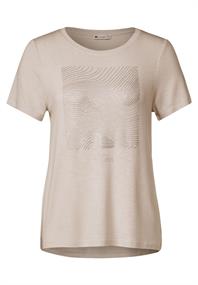 Steinchen Print Shirt smooth sand beige