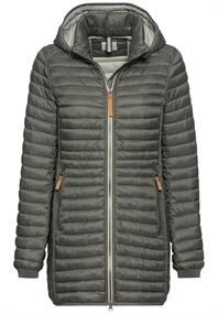 Steppjacke aus recyceltem Polyamid khaki