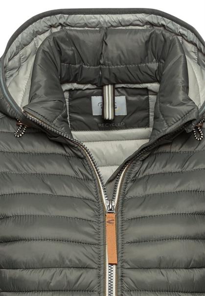 Steppjacke aus recyceltem Polyamid khaki