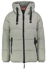 Steppjacke forest fog green