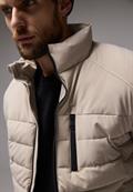 Steppjacke im Biker-Look pure beige