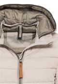 Steppjacke mit abnehmbarer Kapuze almond