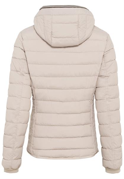 Steppjacke mit abnehmbarer Kapuze almond