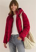 Steppjacke mit Kapuze beaujolais red
