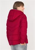 Steppjacke mit Kapuze beaujolais red