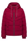 Steppjacke mit Kapuze beaujolais red