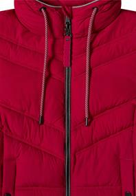 Steppjacke mit Kapuze beaujolais red