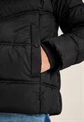Steppjacke mit Kapuze black
