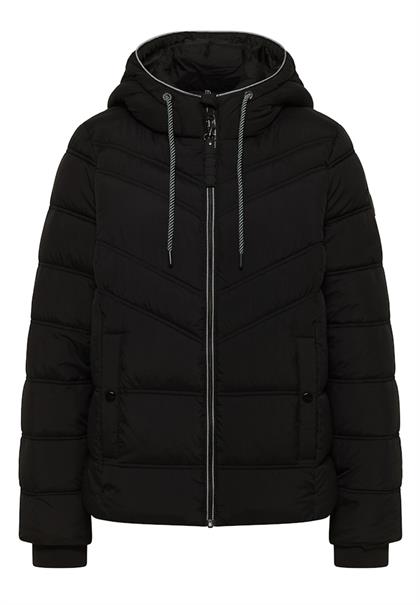 Steppjacke mit Kapuze black