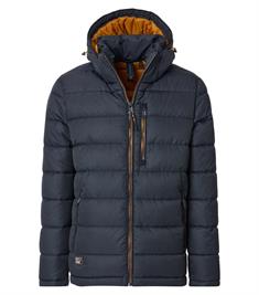 Steppjacke mit Kapuze blau