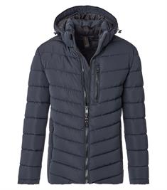 Steppjacke mit Kapuze blau