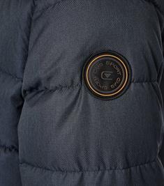 Steppjacke mit Kapuze blau