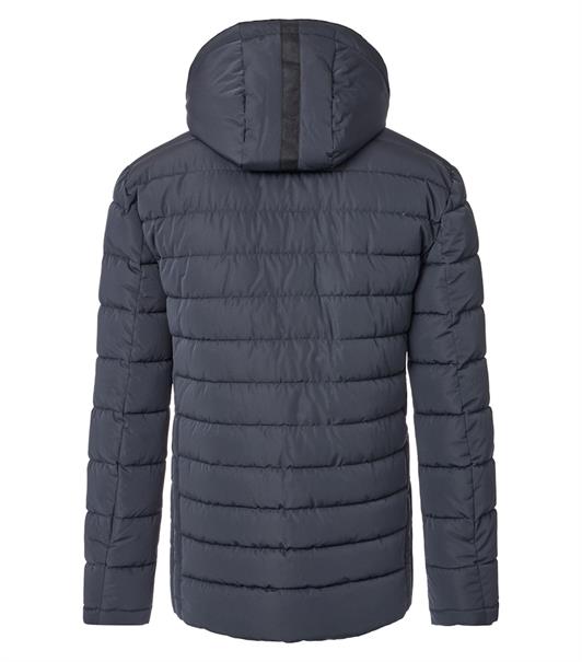 Steppjacke mit Kapuze blau
