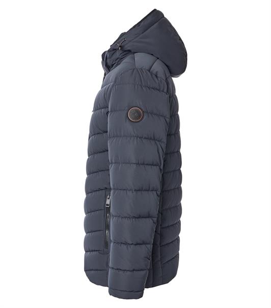Steppjacke mit Kapuze blau