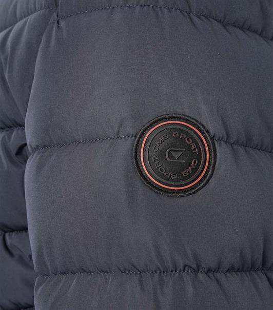 Steppjacke mit Kapuze blau