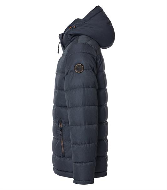 Steppjacke mit Kapuze blau