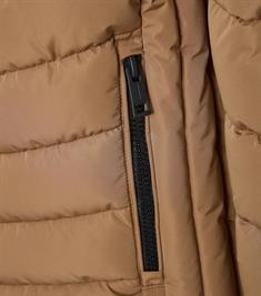 Steppjacke mit Kapuze braun