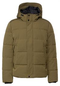 Steppjacke mit Kapuze burnt olive