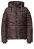 Steppjacke mit Kapuze und Zipper chocolate sauce brown