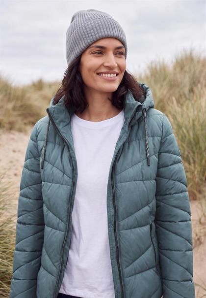 Steppjacke mit Kapuze und Zipper mountain air blue