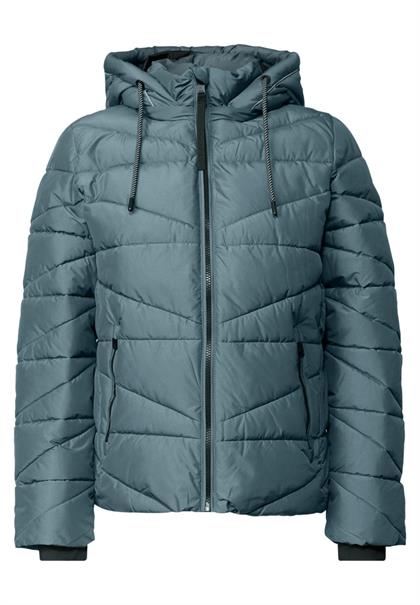 Steppjacke mit Kapuze und Zipper mountain air blue