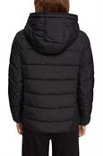 Steppjacke mit Kontrastfutter black
