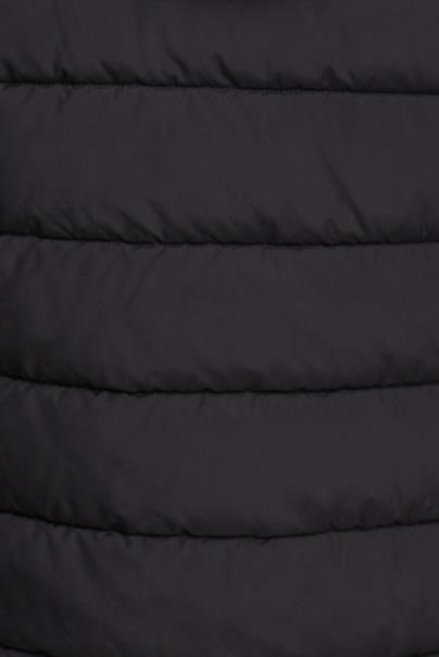 Steppjacke mit Kontrastfutter black