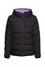 Steppjacke mit Kontrastfutter black