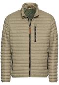 Steppjacke mit Reißverschlusstaschen khaki