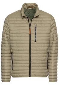 Steppjacke mit Reißverschlusstaschen khaki