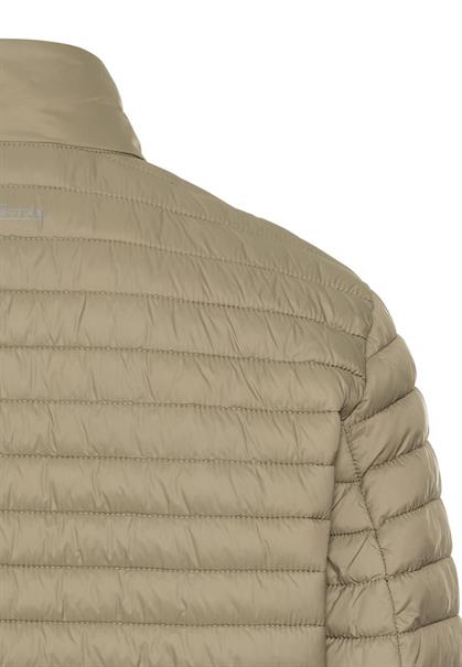 Steppjacke mit Reißverschlusstaschen khaki