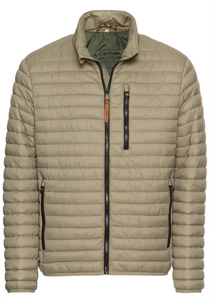 Steppjacke mit Reißverschlusstaschen khaki