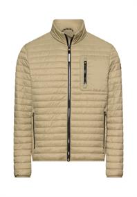 Steppjacke mit Stehkragen khaki