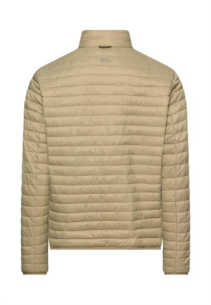 Steppjacke mit Stehkragen khaki