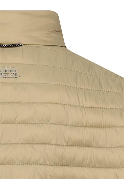 Steppjacke mit Stehkragen khaki