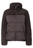 Steppjacke mit Teddy-Details charred brown