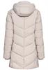 Steppmantel aus recyceltem Polyester almond