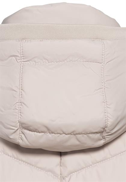 Steppmantel aus recyceltem Polyester almond