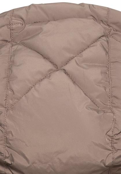 Steppmantel aus recyceltem Polyester walnut