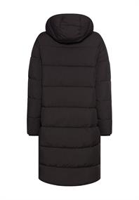Steppmantel mit Kapuze black
