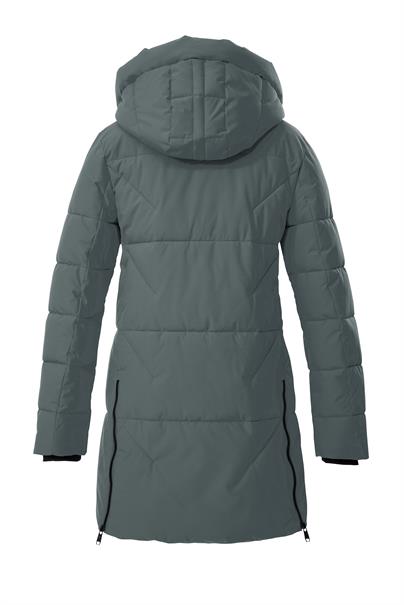 Steppparka mit Kapuze 00697 dunkelaqua