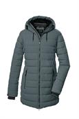 Steppparka mit Kapuze 00824 blaugrau
