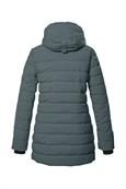 Steppparka mit Kapuze 00824 blaugrau