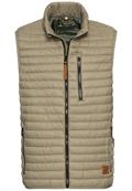 Steppweste aus recyceltem Polyamid khaki