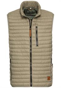 Steppweste aus recyceltem Polyamid khaki