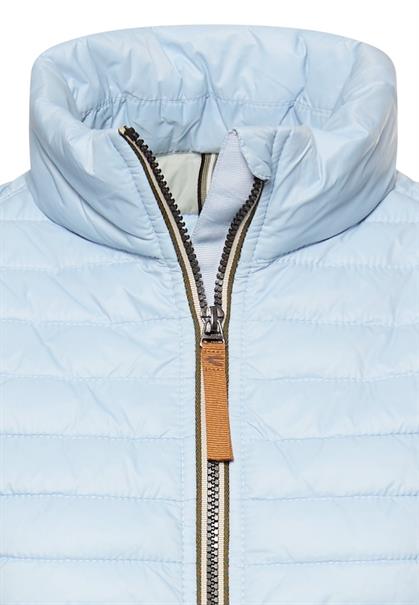 Steppweste aus recyceltem Polyamid light blue