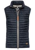 Steppweste aus recyceltem Polyamid navy