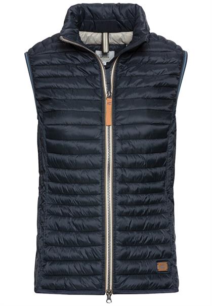 Steppweste aus recyceltem Polyamid navy