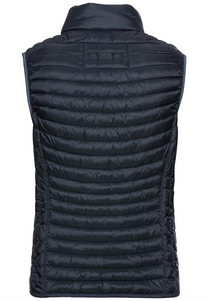 Steppweste aus recyceltem Polyamid navy