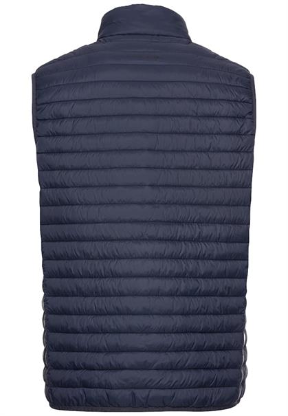Steppweste aus recyceltem Polyamid night blue